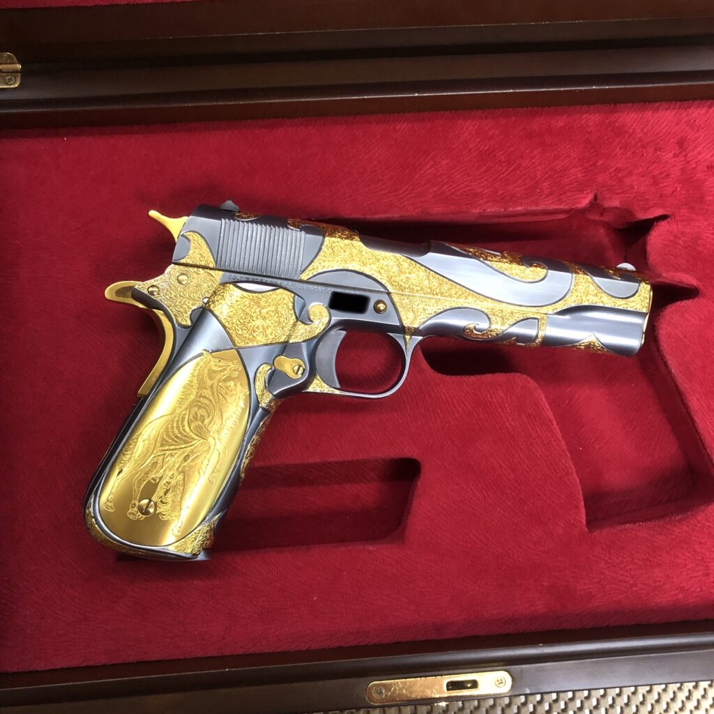 Colt 1911 Altın-Titanyum İşleme 45 cal